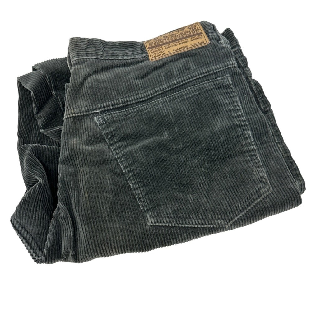 MARITHE FRANCOIS GIRBAUD Vintage Women's Chunky Corduroy Pants Trousers 11/12‎